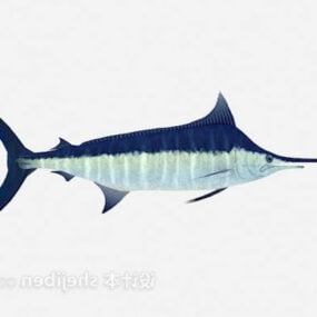 مدل سه بعدی ماهی بینی بلند
