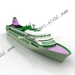 Modelo 3d de brinquedo de navio