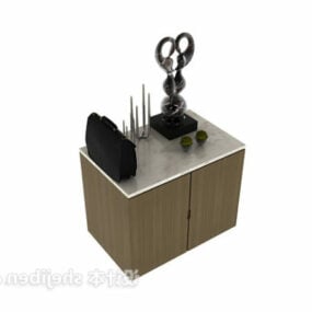 Bureau Desk Furniture 3d model