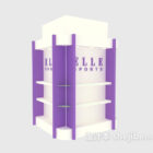 Shopping mall clothing cabinet 3d model .