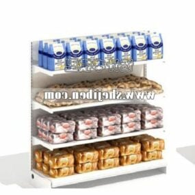 Supermarket Furniture Food Show Cabinet 3D-malli