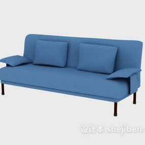 3д модель современного дивана с низкими подлокотниками