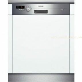 Siemens Dishwasher Modern Style White Color 3d model