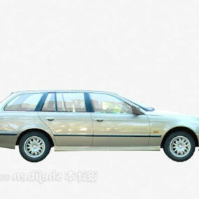 Silver Painted Car 3d model