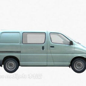 Silver Van Vehicle 3d model