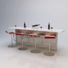 Jednoduchý Barový Stůl S židlí