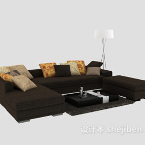 Modern Corner Sofa Set 3d model