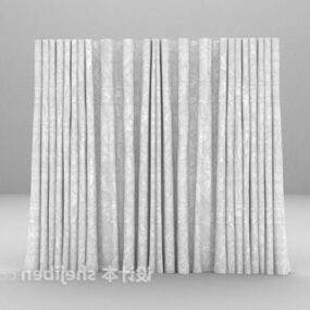 Simple Grey Curtain 3d model