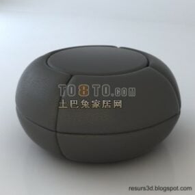 Modern Chinese Sofa Round Shaped 3d model
