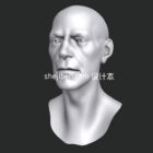 Modello 3d della testa semplice.