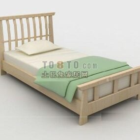 Mẫu giường đơn trẻ em 3d