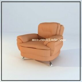 咖啡扶手椅内饰面料3d模型