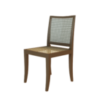 Single rattan chair furniture 3d model .