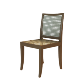 Enkelt rattan stol møbel 3d model