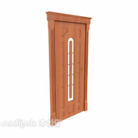 Wood Door Carving Frame 3d model
