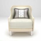 Single sofa chair 3d model .