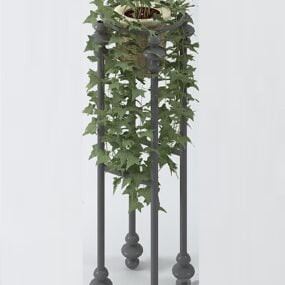 3D model venkovního vertikálního stojanu na květiny
