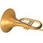 Small Brass Trumpet Instrument
