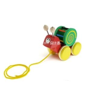 Brinquedo de caracol infantil modelo 3d