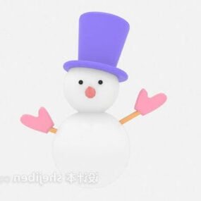 Boneco de neve infantil brinquedo modelo 3d
