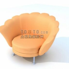 Furnitur Berlapis Sofa Shell model 3d