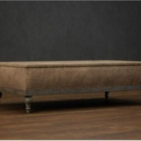 ספסל ספה בסלון דגם תלת מימד