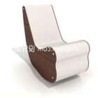 Solid wood rocking chair sofa 3d model .