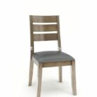 صندلی چوبی جامد مدل سه بعدی .