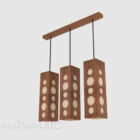 Asian Chandelier Wooden Surface