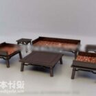 Asia Sofa Chair With Coffee Table