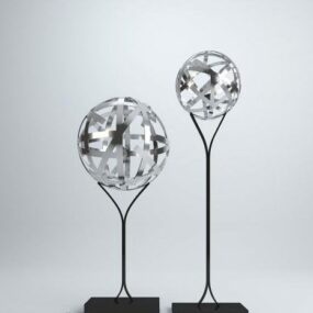 Spherical Artwork Decorative 3d model