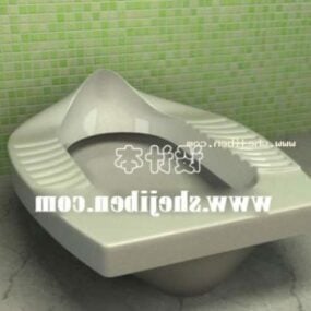 Zemin Alçak Tuvalet 3d modeli