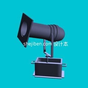Stage Spotlight Rotating Style 3d model