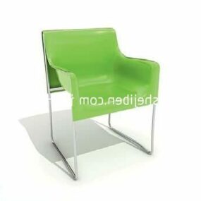 Stainless Steel Leg Lounge Chair 3d model
