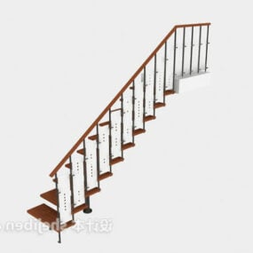Indoor Wood Staircase 3d model