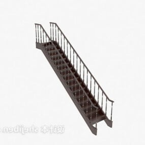 सीधी सीढ़ियाँ 3डी मॉडल