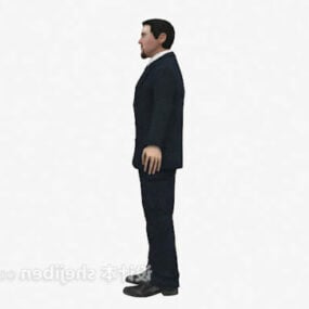 Standing Business Man Character 3d model