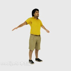 Model 3D Standing Man Figure
