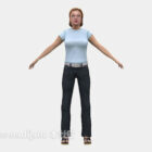 Standing Woman Character