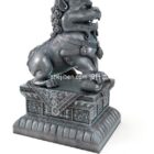 Stone Carved Chinese Lion