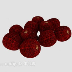 Jordbærfrugt 3d-model