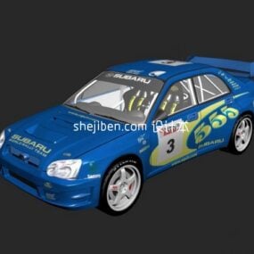 Modelo 3D do carro de corrida Subaru Impreza Wrc