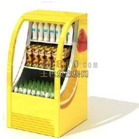 Supermarket Counter Cabinet 3d model