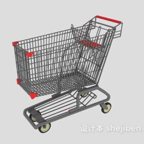 Winkelwagen Supermarkt 3D-model