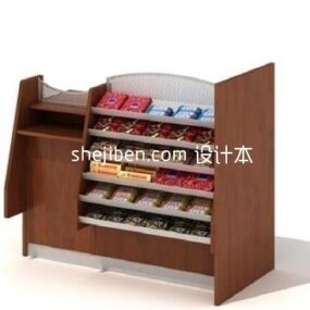 Supermarket Store Shelves 3d model