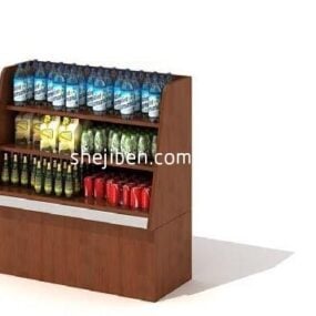 Supermarket Product Shelf 3d model