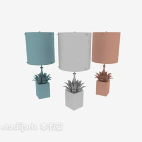 Table Lamp Color Shade 3d model