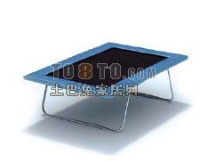 Table Tennis With Sport Equipment 3d model