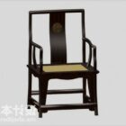 Asijské Taishi židle černé dřevo