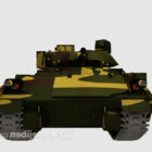 戦車軍事機器3Dモデルのダウンロード。